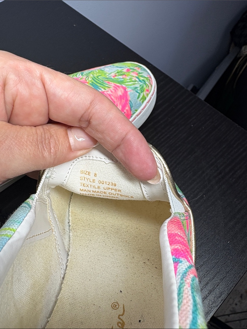 Lilly Pulitzer Flamingo Print Slip-On Shoes - Picture 3 of 7